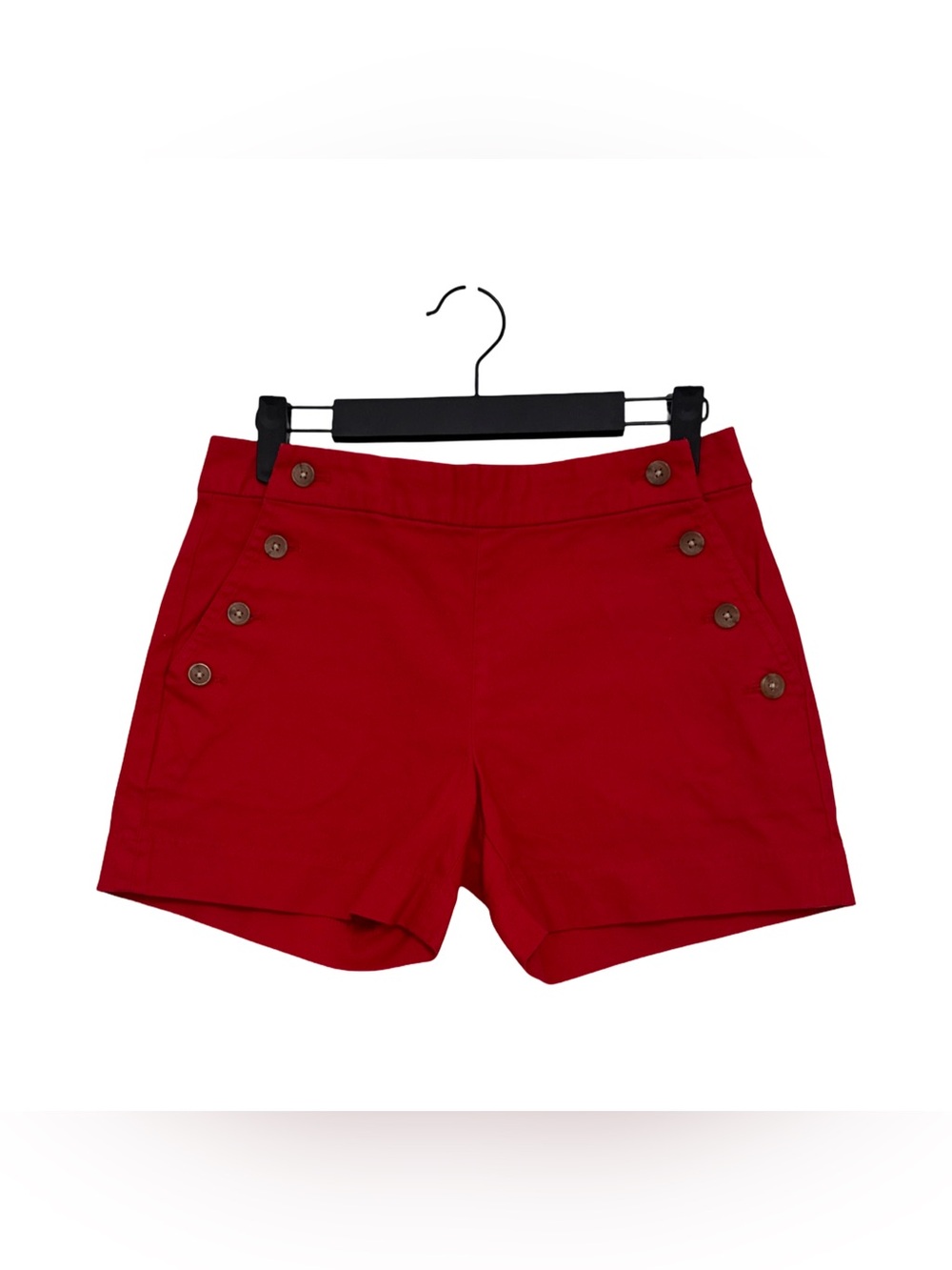 Banana Republic High-Rise Red Button-Detail Women’s Shorts